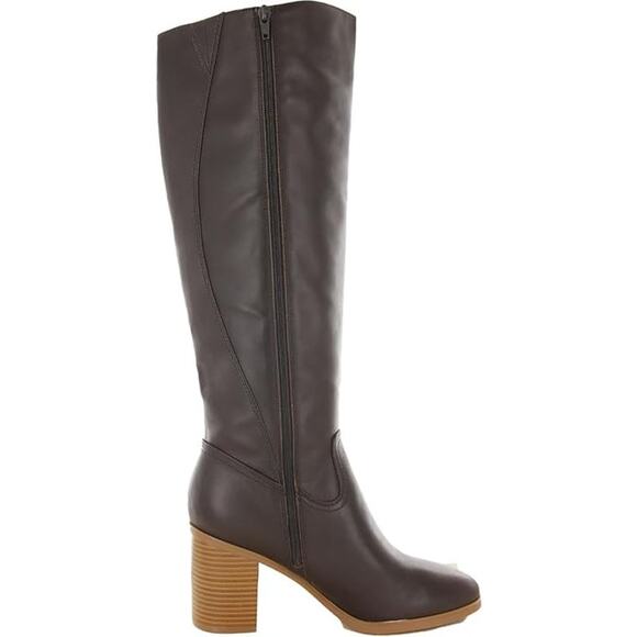 Giani Bernini Shoes - Giani Bernini Womens Odettee Leather Almond Toe Knee-High Boots Brown 7.5 new